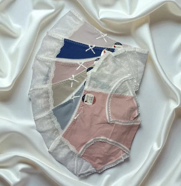 Soft Plain Rib Lace Panty