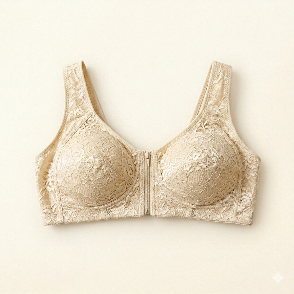 Open Zip Bra