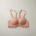 Net Cotton Paded Bra