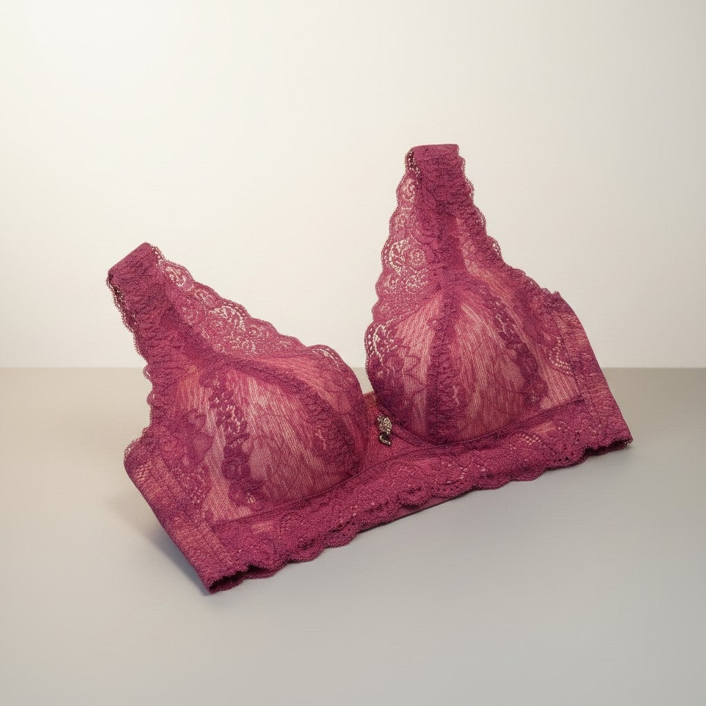 Net Cotton Padded Bra