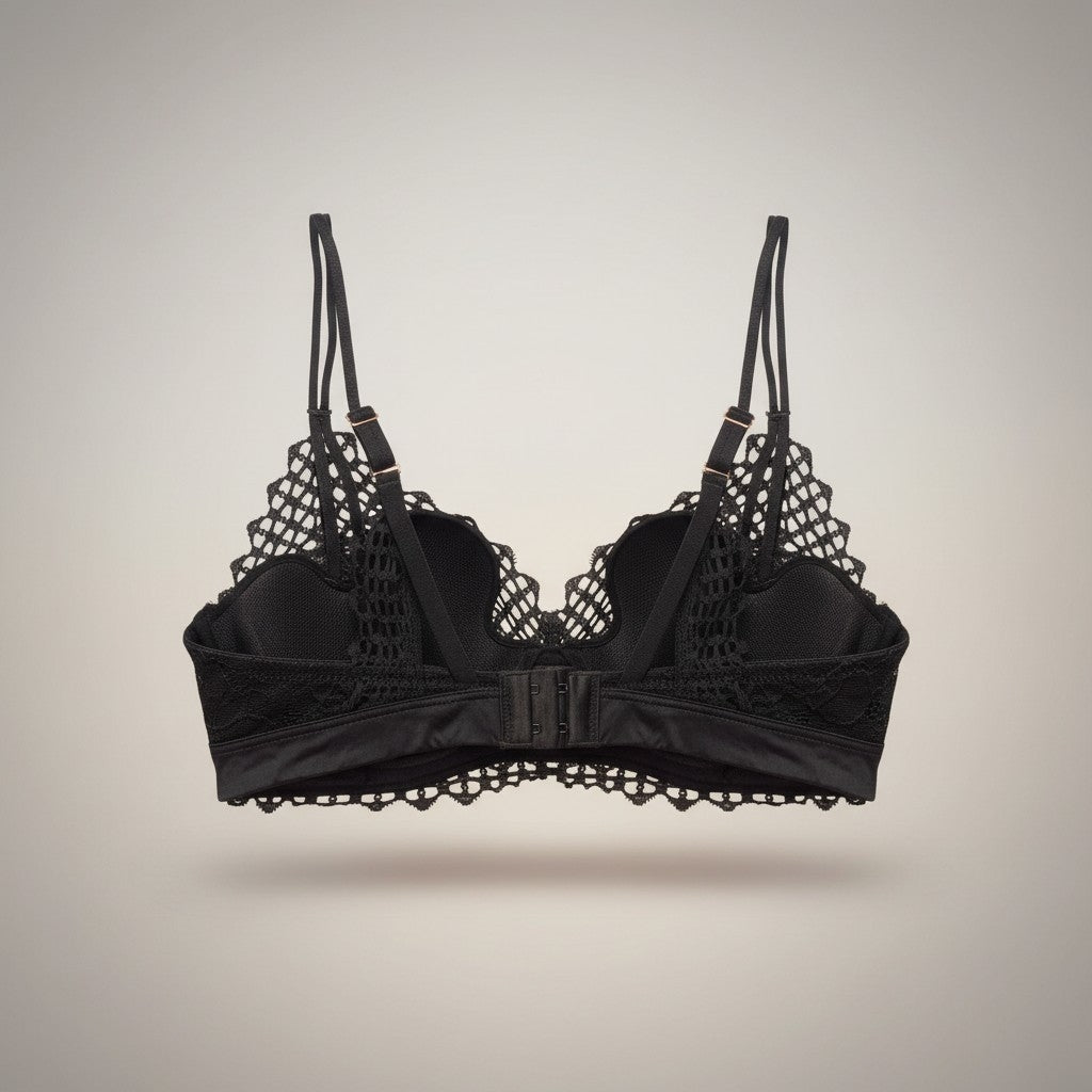 Net Cotton Padded Bra