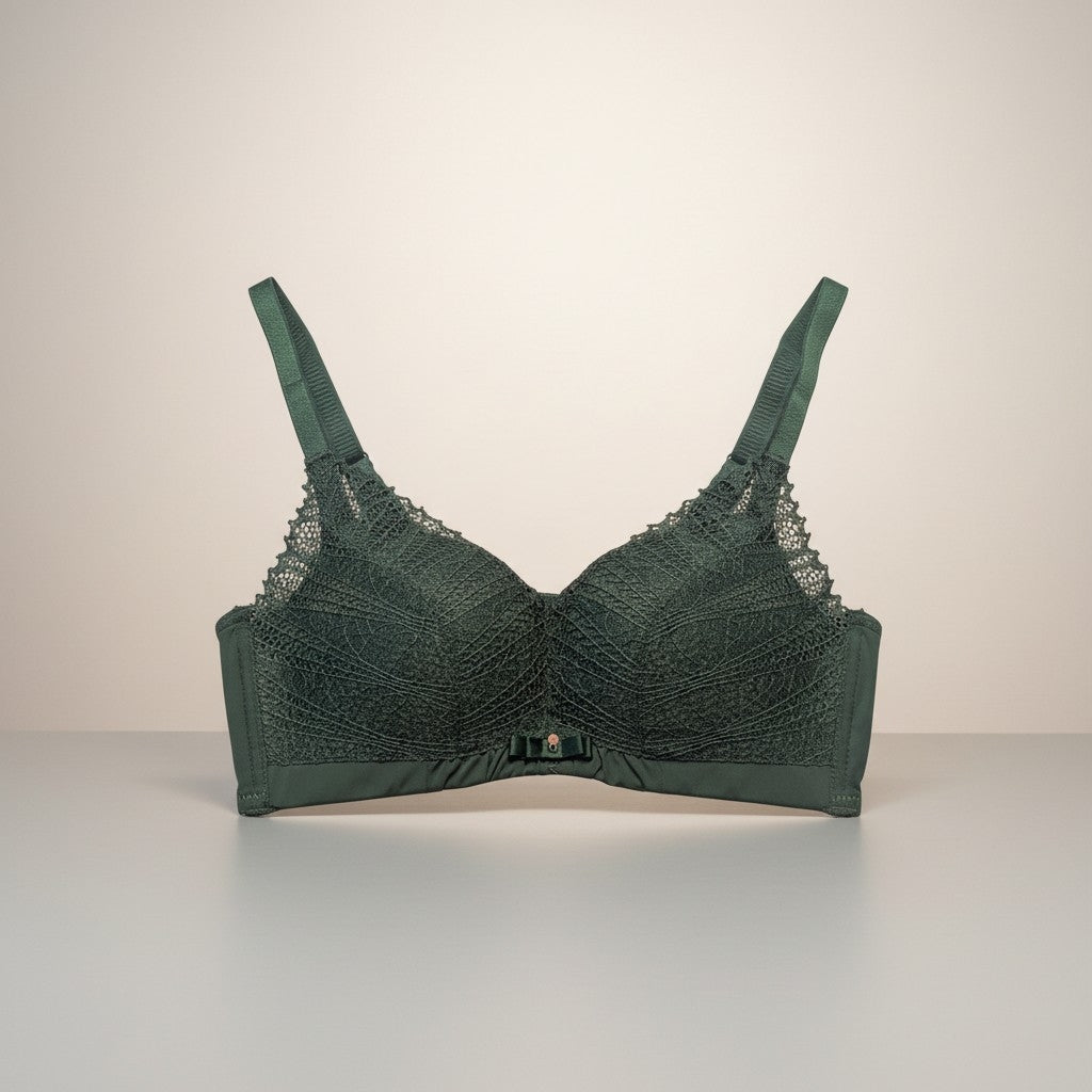 Net Cotton Padded Bra