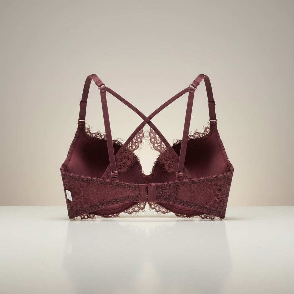 Net Cotton Padded Bra
