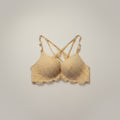 Net Cotton Padded Bra