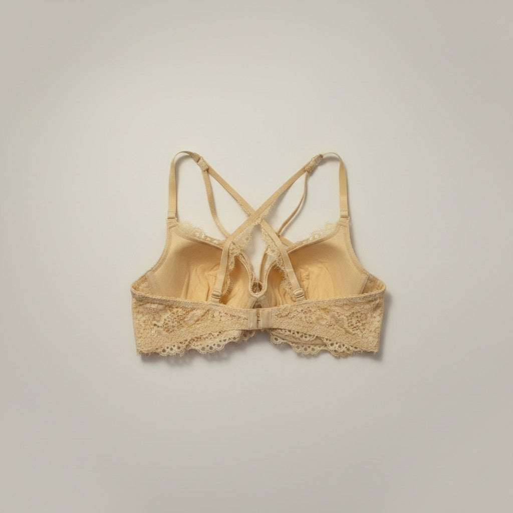 Net Cotton Padded Bra