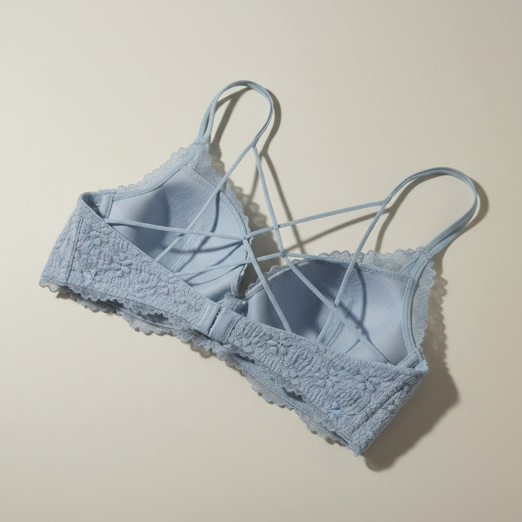 Net Cotton Padded Bra
