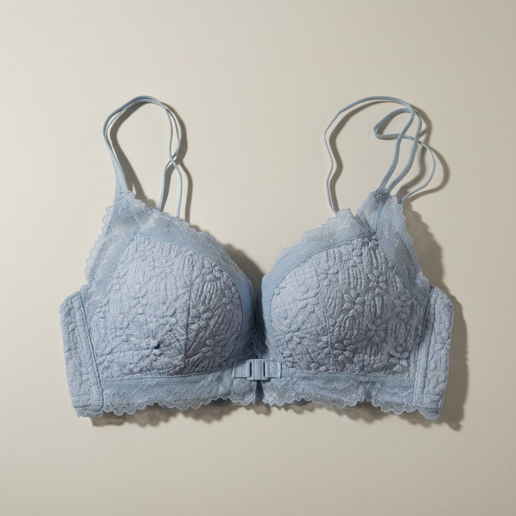 Net Cotton Padded Bra